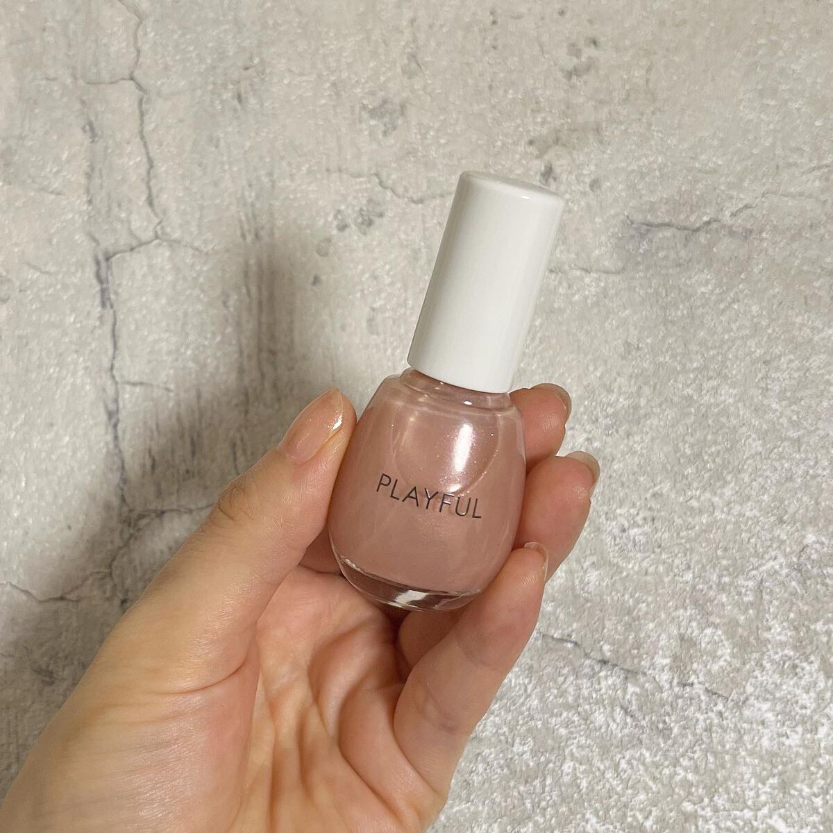 プレイフル プリズムモイストコート pmc-02　レディベージュ/PLAYFUL/オールインワンネイルを使ったクチコミ（2枚目）