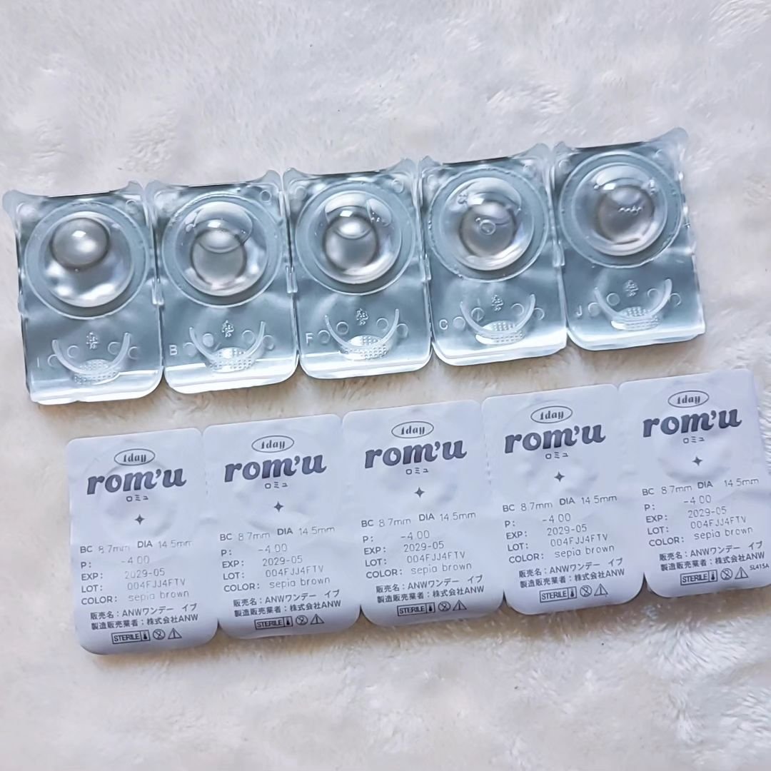 rom’u（ロミュ） 1day　episode01 sepia brown（セピアブラウン）/rom'u/ワンデー（１DAY）カラコンを使ったクチコミ（3枚目）