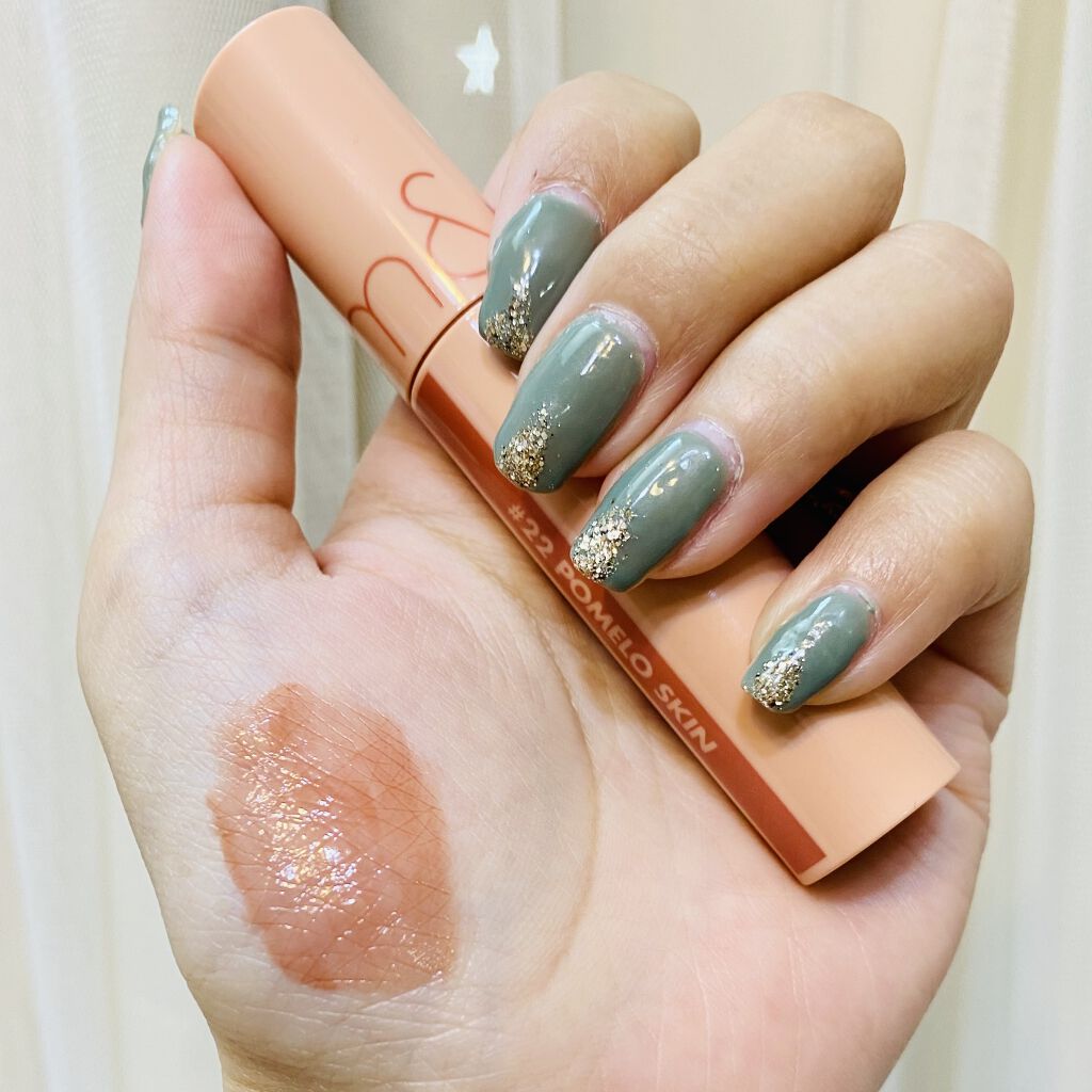 ジューシーラスティングティント/rom&nd/リップティントを使ったクチコミ（2枚目）