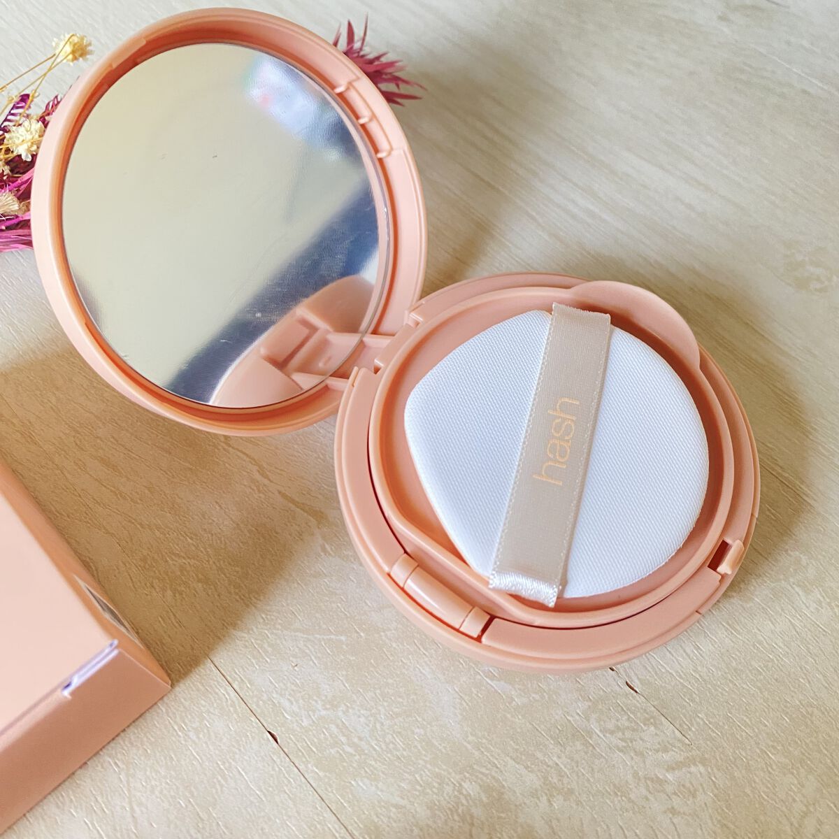 クラウド スキン グロー クッション XX01 ホンデ ピンクベージュ/HASH/クッションファンデーションを使ったクチコミ（2枚目）