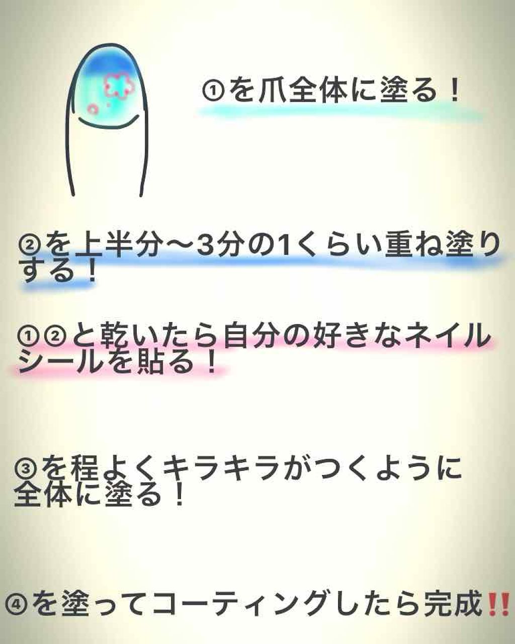 ネイルホリック Top coat/ネイルホリック/ネイルトップコートを使ったクチコミ（3枚目）