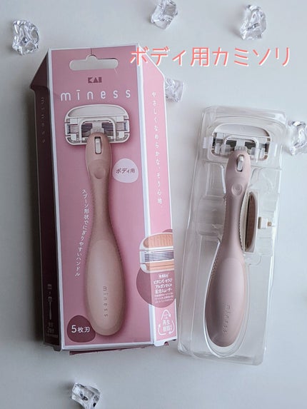 貝印 miness ボディ用カミソリ 替刃2個付のクチコミ「#PR
#miness
#マイネス
#貝印
miness
minessボディ用カミソリ
.....」(2枚目)