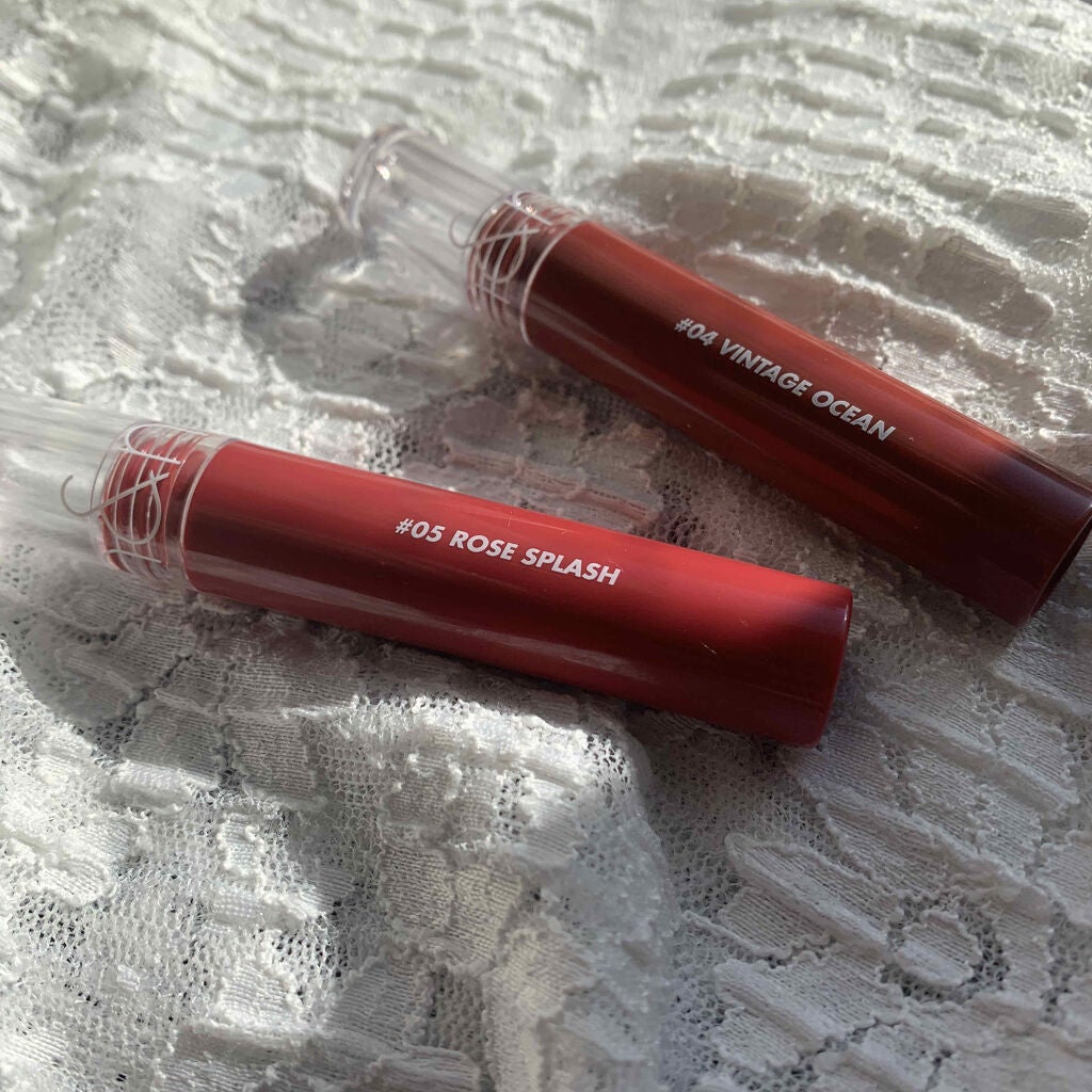 グラスティングウォーターティント/rom&nd/リップティントを使ったクチコミ(2枚目)