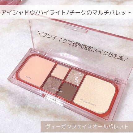 ヴィーガンフェイスオールパレット/AMUSE/アイシャドウパレットを使ったクチコミ(6枚目)