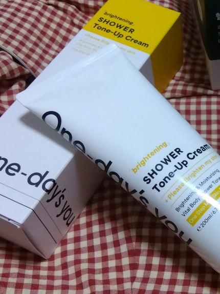 ブライトニングシャワートーンアップクリーム/One-day's you/ボディグッズを使ったクチコミ(1枚目)