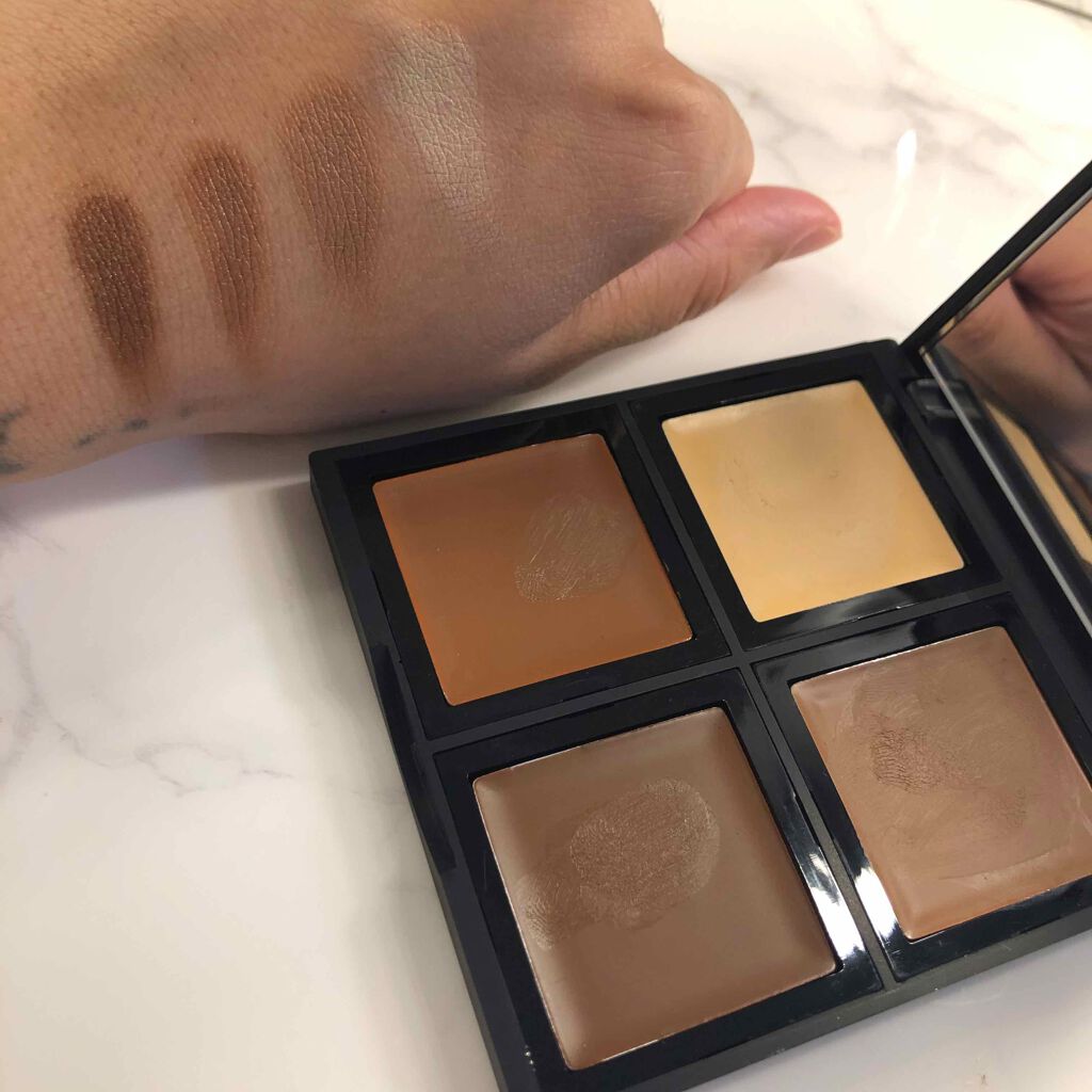 コントゥアパレット(4シェード)/e.l.f. Cosmetics/プレストパウダーを使ったクチコミ(3枚目)