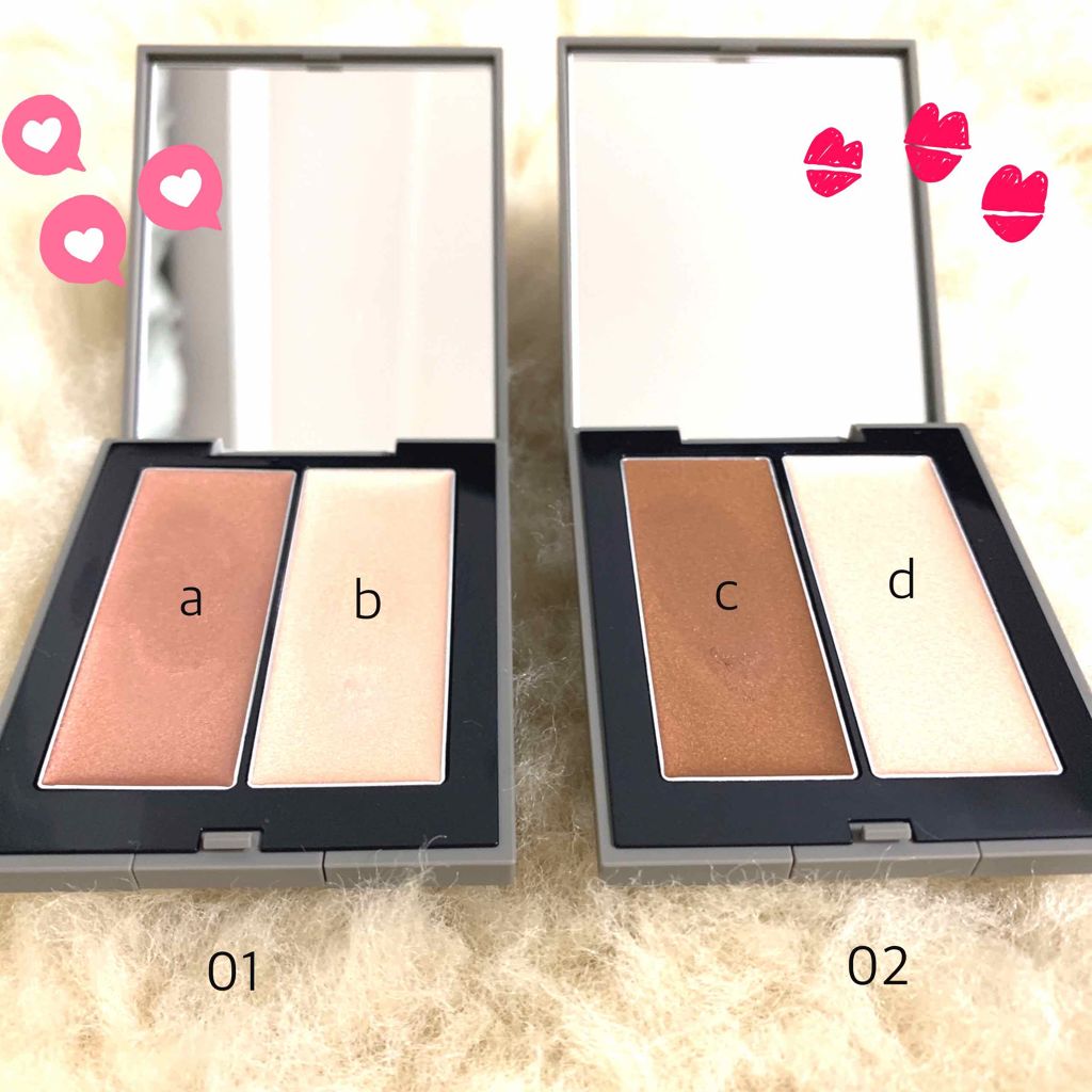 THREE シマリング グロー デュオ/THREE/クリームハイライトを使ったクチコミ(2枚目)