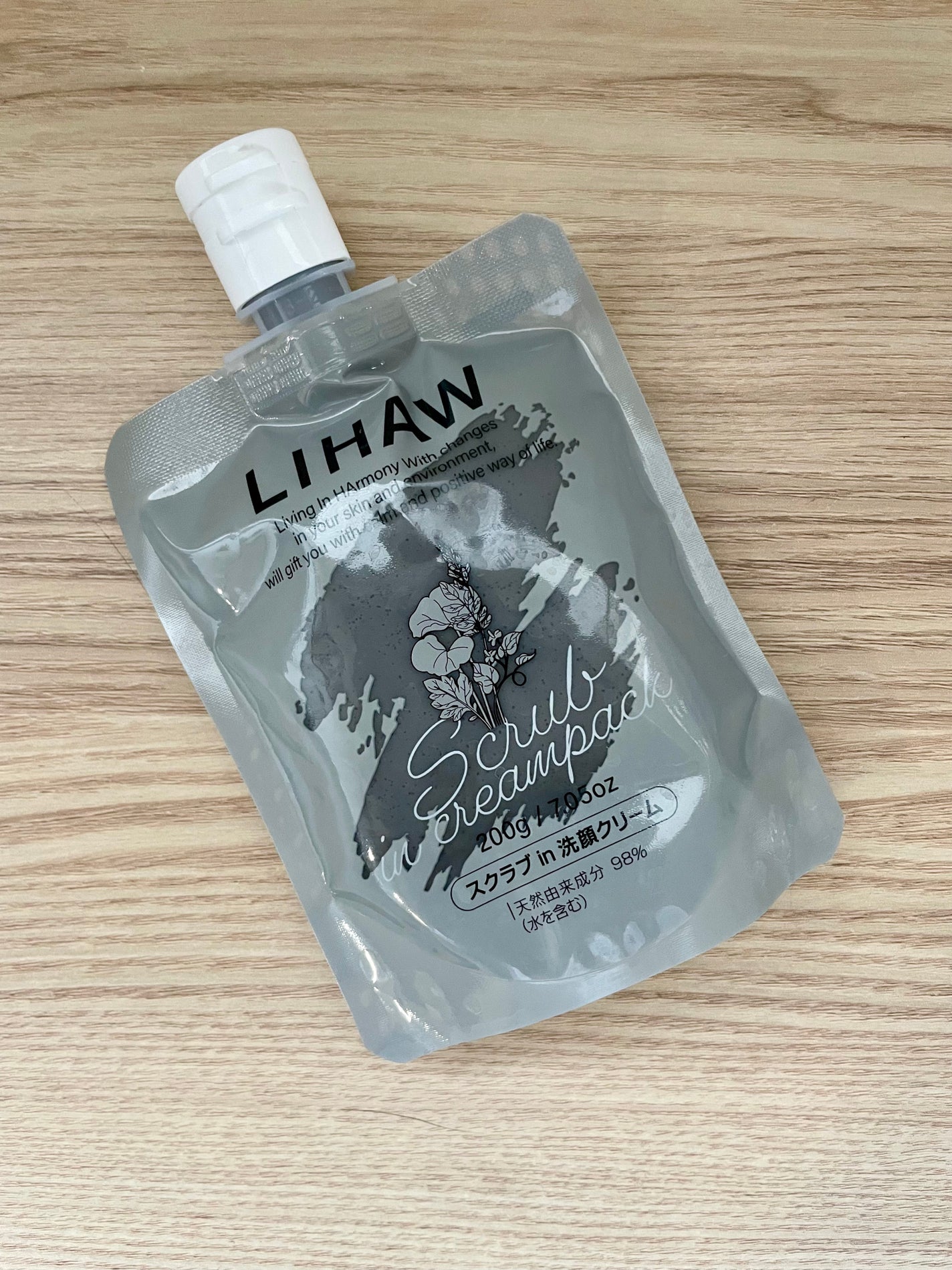 スクラブin 洗顔クリーム/LIHAW/その他洗顔料を使ったクチコミ(1枚目)