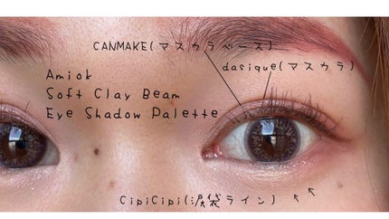 ソフトクレイビームアイシャドウパレット/AMIOK/ジェル・クリームアイシャドウを使ったクチコミ(3枚目)