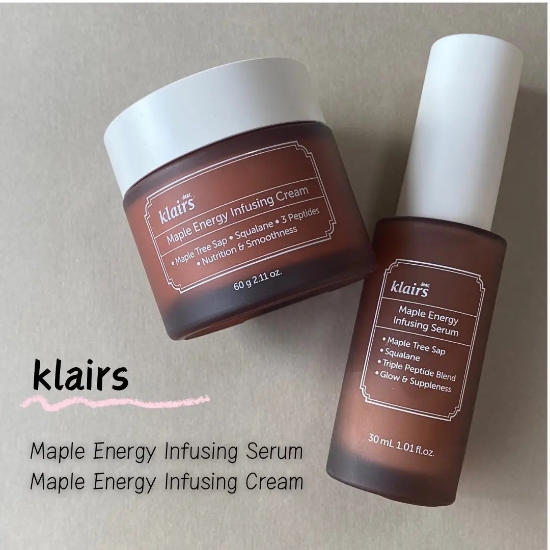 メープルエナジーインフュージングクリーム/Klairs/フェイスクリームを使ったクチコミ(1枚目)