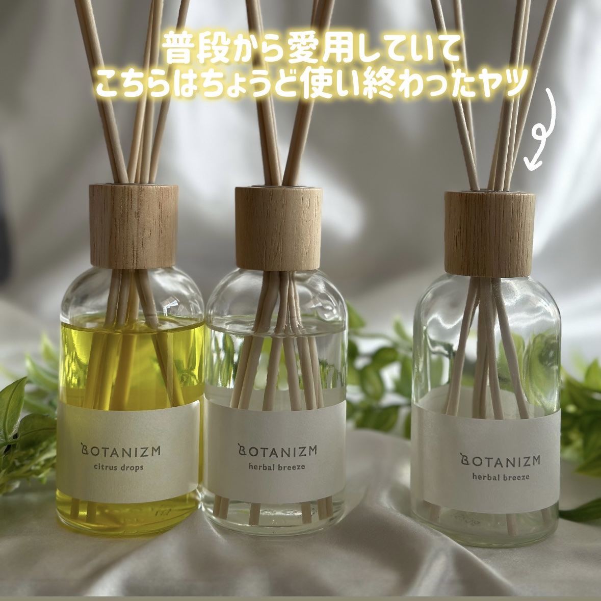 リードディフューザー ハーバルブリーズ/ボタニズム /香水(その他)を使ったクチコミ（2枚目）