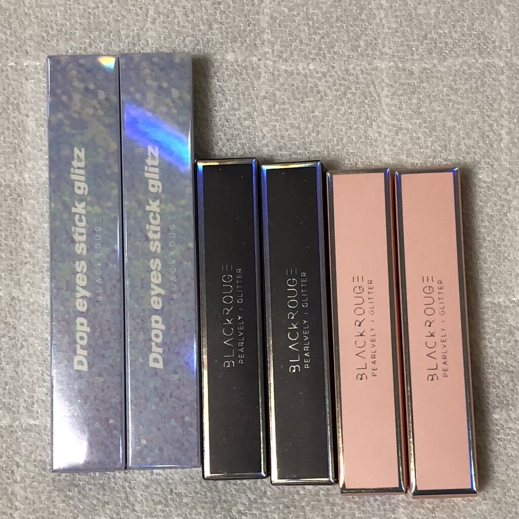 パールブリーアイグリッターユニバース GU01 ミステリーブラック/BLACK ROUGE/グリッターを使ったクチコミ（1枚目）