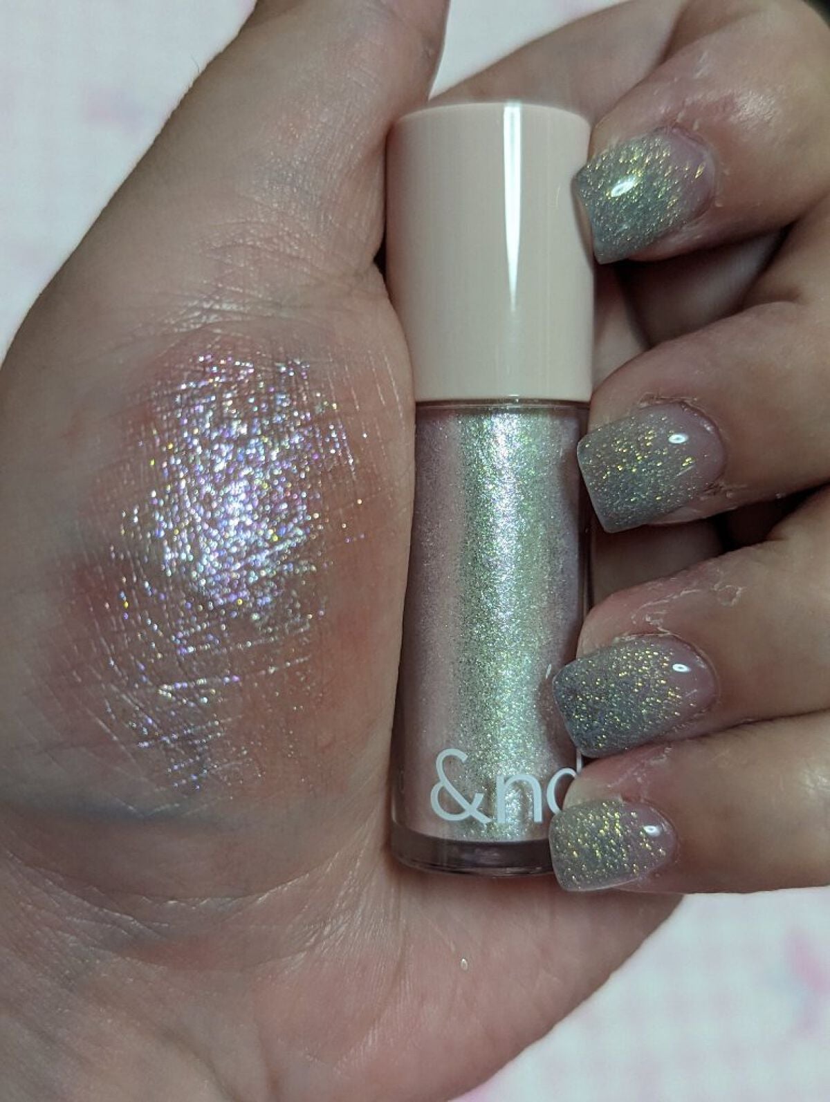 アンドバイロムアンド グラッシーアイグリッター/&nd by rom&nd/グリッターを使ったクチコミ(5枚目)