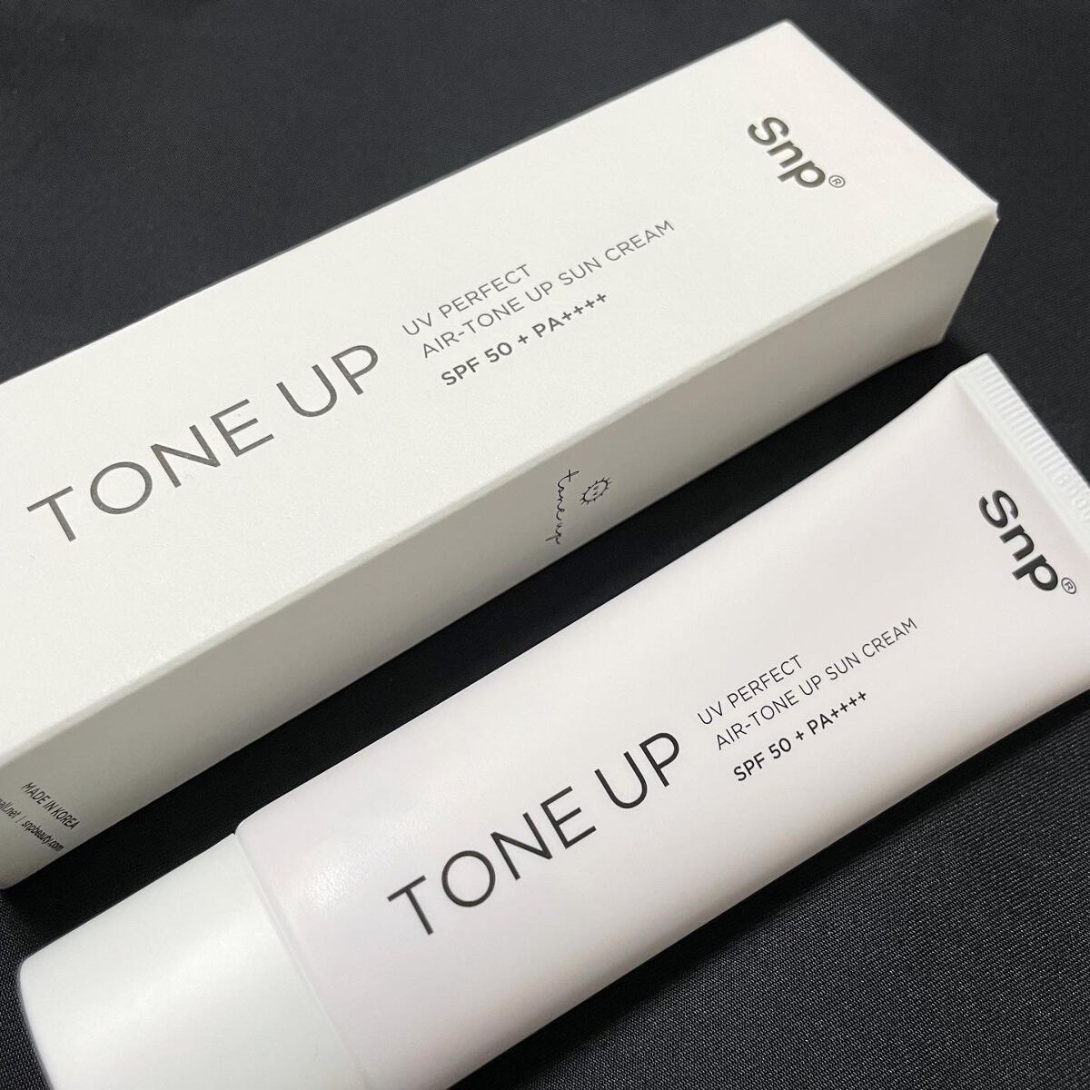 UVパーフェクトエアトーンアップサンクリーム/SNP/日焼け止めクリームを使ったクチコミ（3枚目）