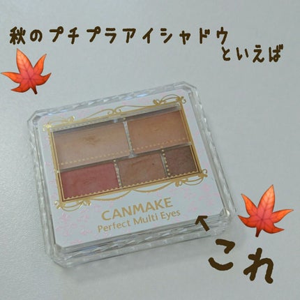 パーフェクトマルチアイズ/キャンメイク/アイシャドウパレットを使ったクチコミ(1枚目)
