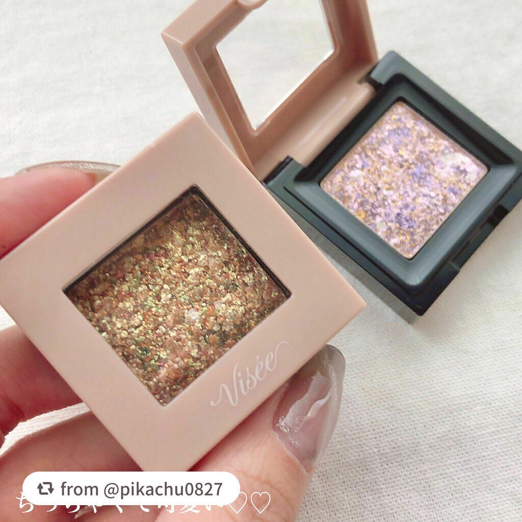 リシェ オーロラグリッター アイズ/Visée/ジェル・クリームアイシャドウを使ったクチコミ(3枚目)