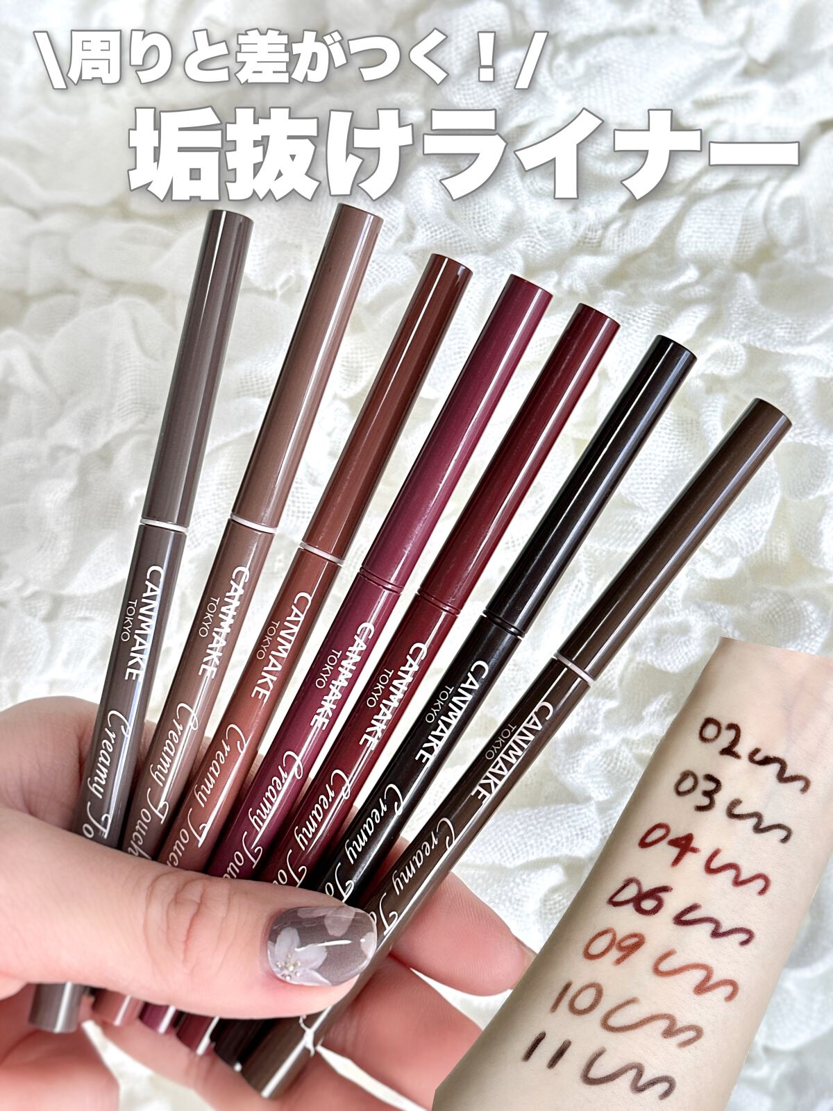 クリーミータッチライナー/キャンメイク/ジェルアイライナーを使ったクチコミ（1枚目）