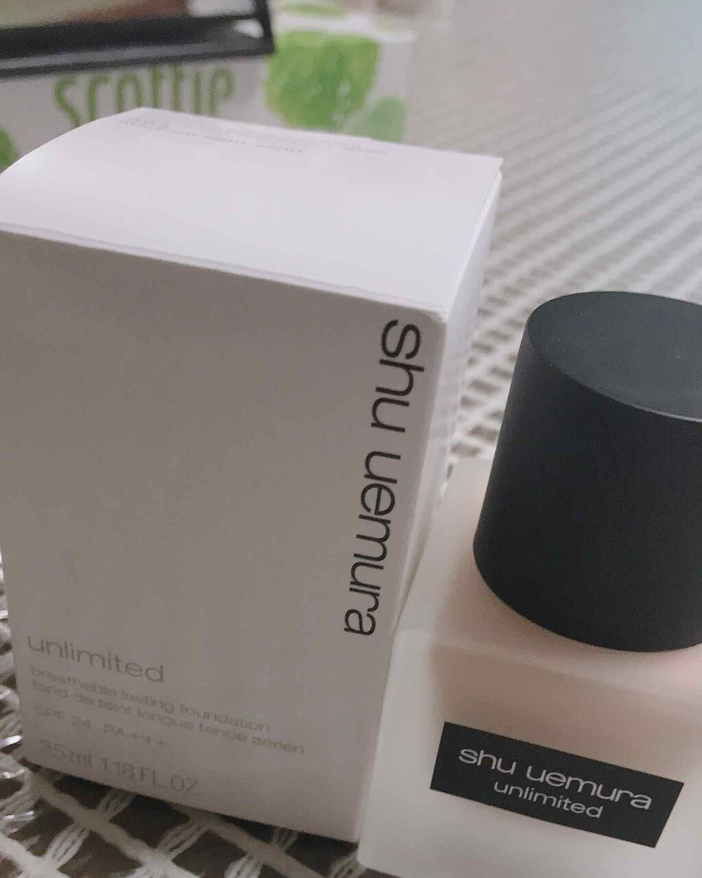 (旧)アンリミテッド ラスティング フルイド/shu uemura/リキッドファンデーションを使ったクチコミ(1枚目)