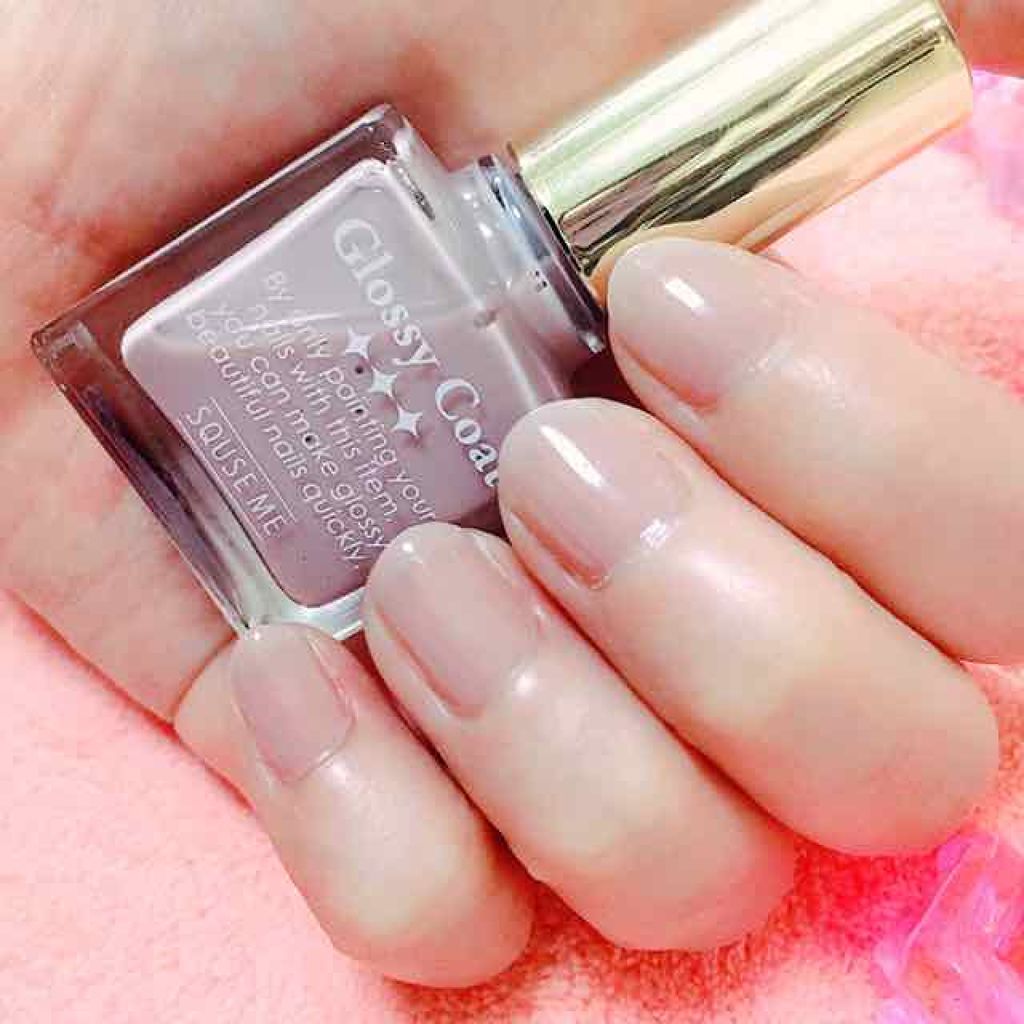 グロッシーコート グレージュ【旧】/スキューズミー/オールインワンネイルを使ったクチコミ（1枚目）