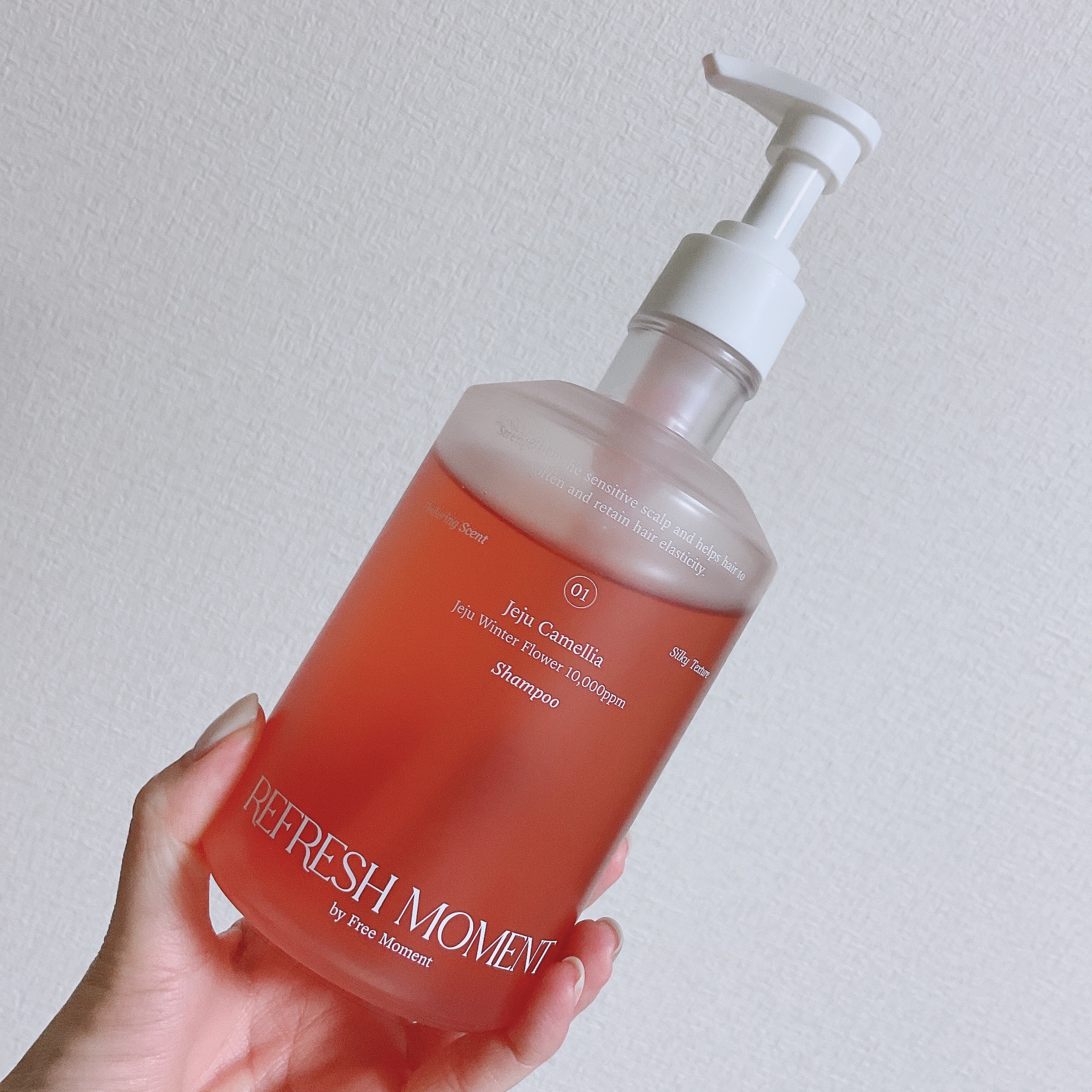 リフレッシュモーメントパフュームシャンプー/トリートメント Jeju Camellia/Free Moment /市販シャンプーを使ったクチコミ（1枚目）