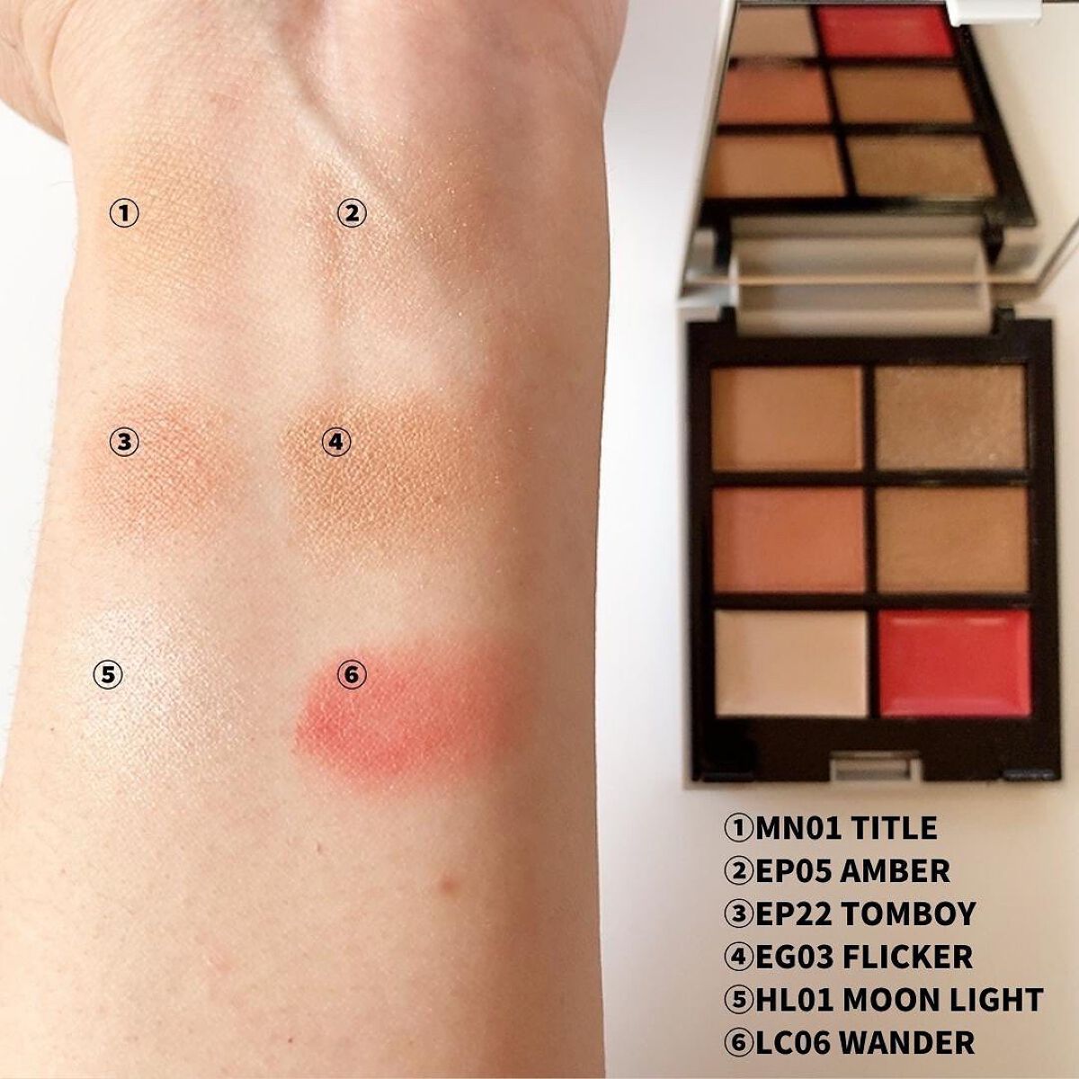 MY MIXED PALETTE 6色カスタムパレット/MN/マルチパレットを使ったクチコミ（3枚目）