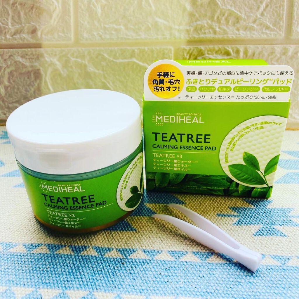 ティーツリーカーミングエッセンスパッド/MEDIHEAL/トナーパッドを使ったクチコミ（1枚目）