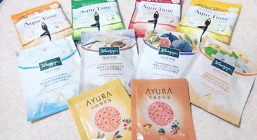 使い切り入浴剤♨️

🍀ayurtime✨バスソルト
🍀ayura ✨入浴剤
🍀kneipp✨バスミルク
どれも香りがとっても良くて体も温まります😊
1番良かったのはクナイプのバスミルク🛀
最近乾燥が気になりバスミルクを使って感激😍香りも良いし、しっかり保湿✨おススメです❤️
家族で使えるのも良いですよね！
#kneipp #クナイプバスミルク #ayurtime  #アーユルタイム　#ayura #アユーラ入浴剤の画像 その0