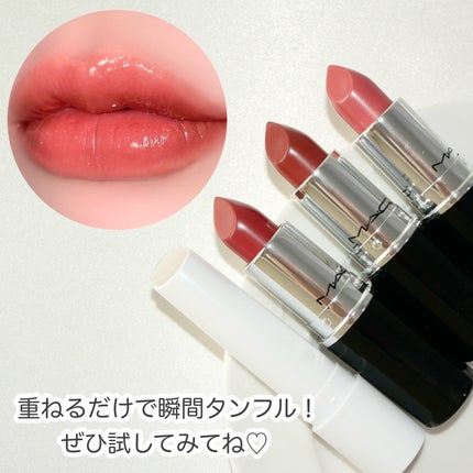 ラスターガラス リップスティック/M・A・C/口紅を使ったクチコミ(5枚目)