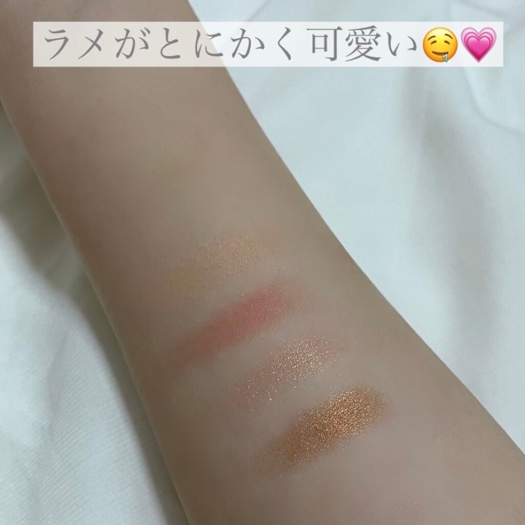 フォーリング イン アイシャドウ パレット/Peach C/アイシャドウパレットを使ったクチコミ(4枚目)