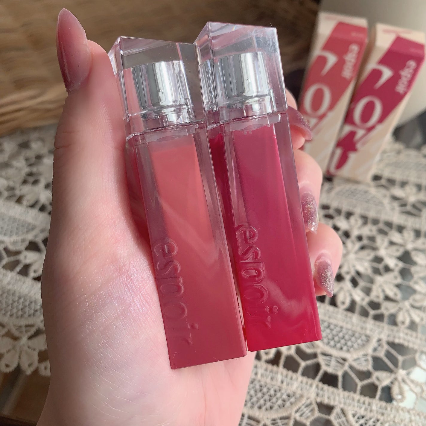 クチュールリップティントグレイズ/espoir/リップティントを使ったクチコミ(7枚目)