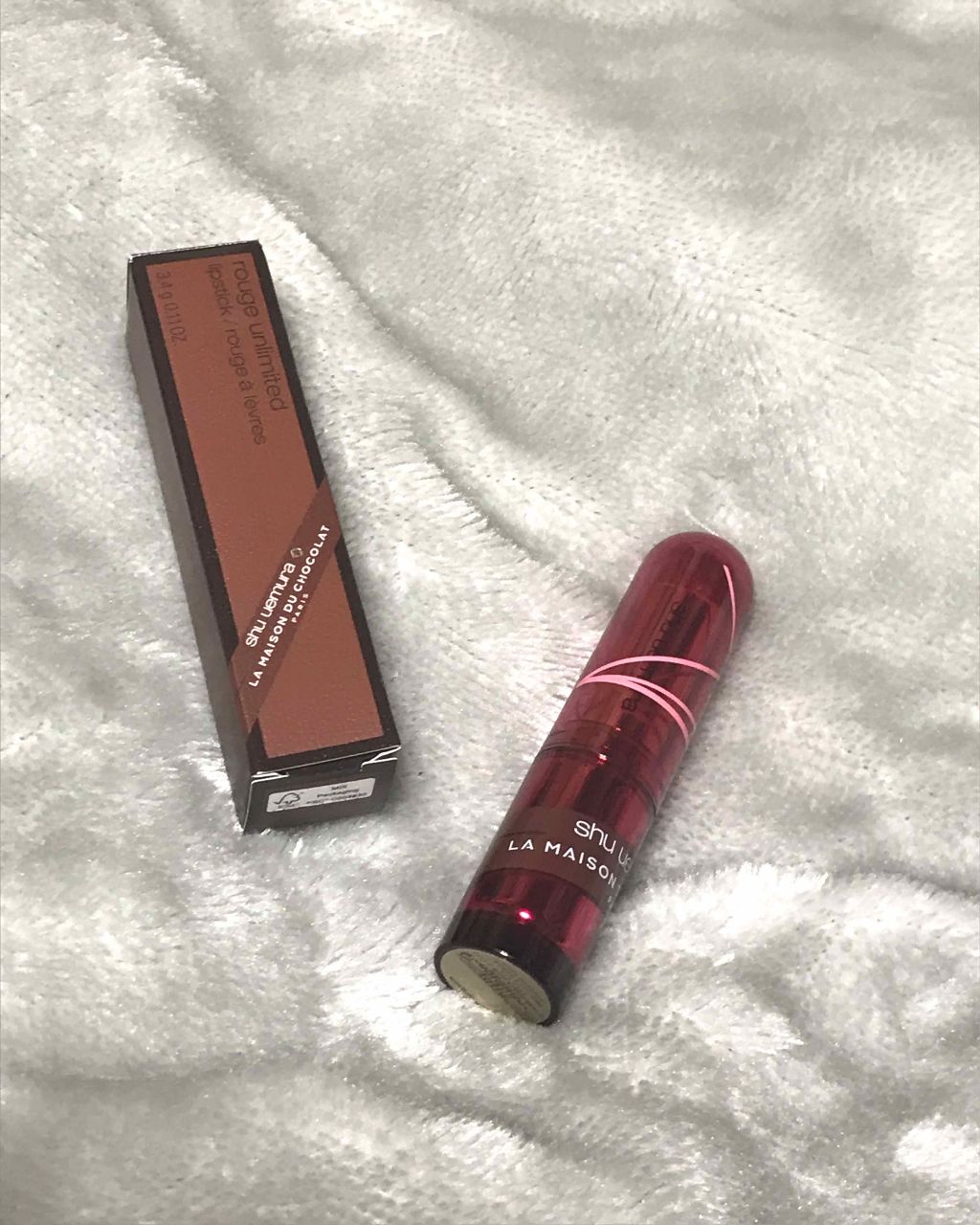 ルージュ アンリミテッド マット/shu uemura/口紅を使ったクチコミ（2枚目）