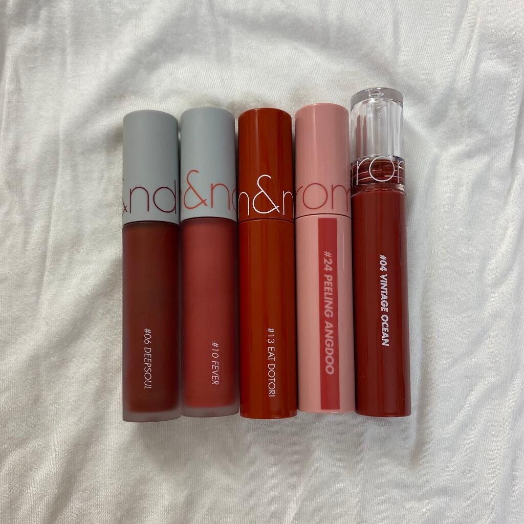 ジューシーラスティングティント/rom&nd/リップティントを使ったクチコミ(1枚目)