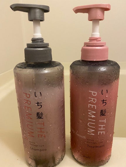 THE PREMIUM エクストラダメージケアシャンプー/トリートメント(シルキースムース)/いち髪/市販シャンプーを使ったクチコミ(1枚目)