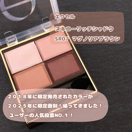 スキニーリッチシャドウ/excel/アイシャドウパレットを使ったクチコミ(2枚目)