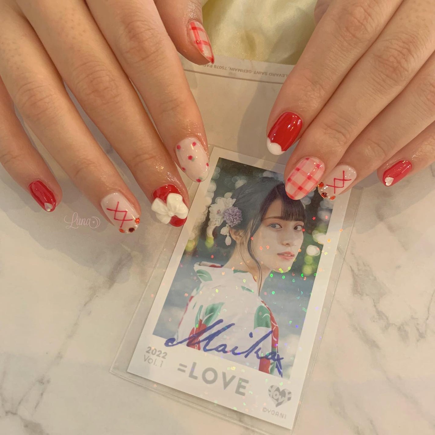 Iuna. Mizuki on LIPS 「.衣装imageおまかせでした🍒スペシャルプラン🌙#nail#..」(3枚目)