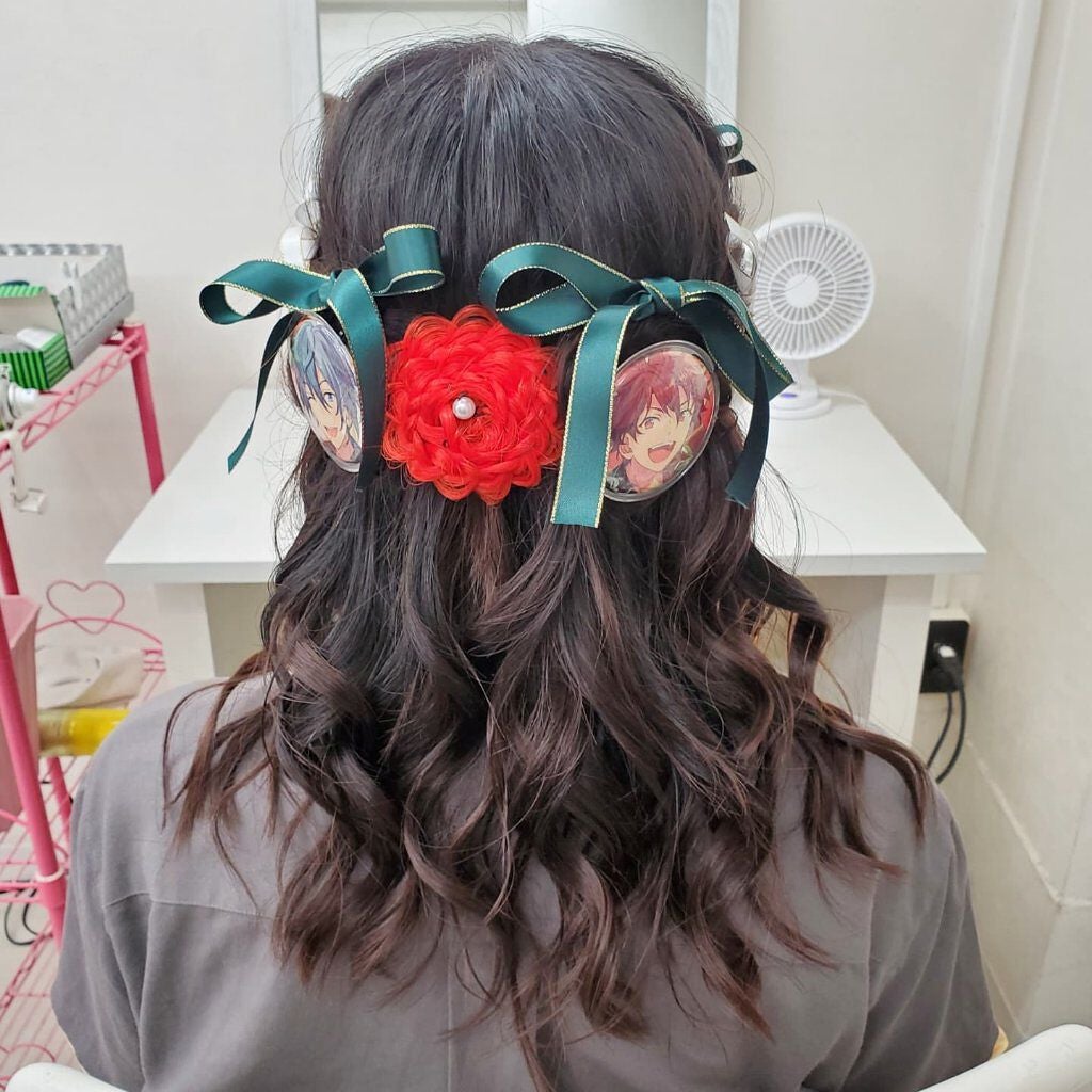 ヘアメイクみどり【YouTube】 on LIPS 「池袋Tiara✨あんスタのイベントヘア🎵編み込みハーフアップ盛..」(1枚目)