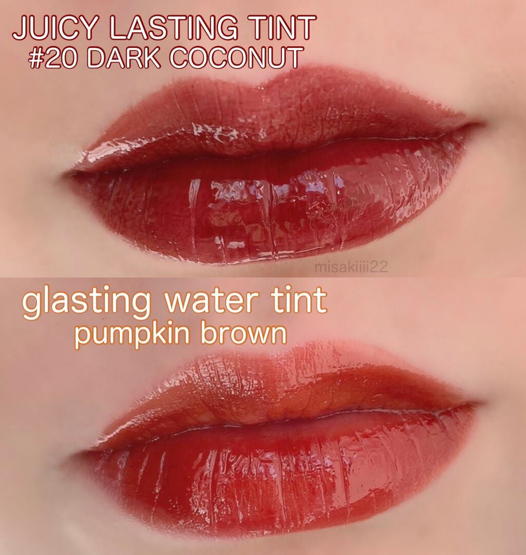 ジューシーラスティングティント/rom&nd/リップティントを使ったクチコミ(3枚目)