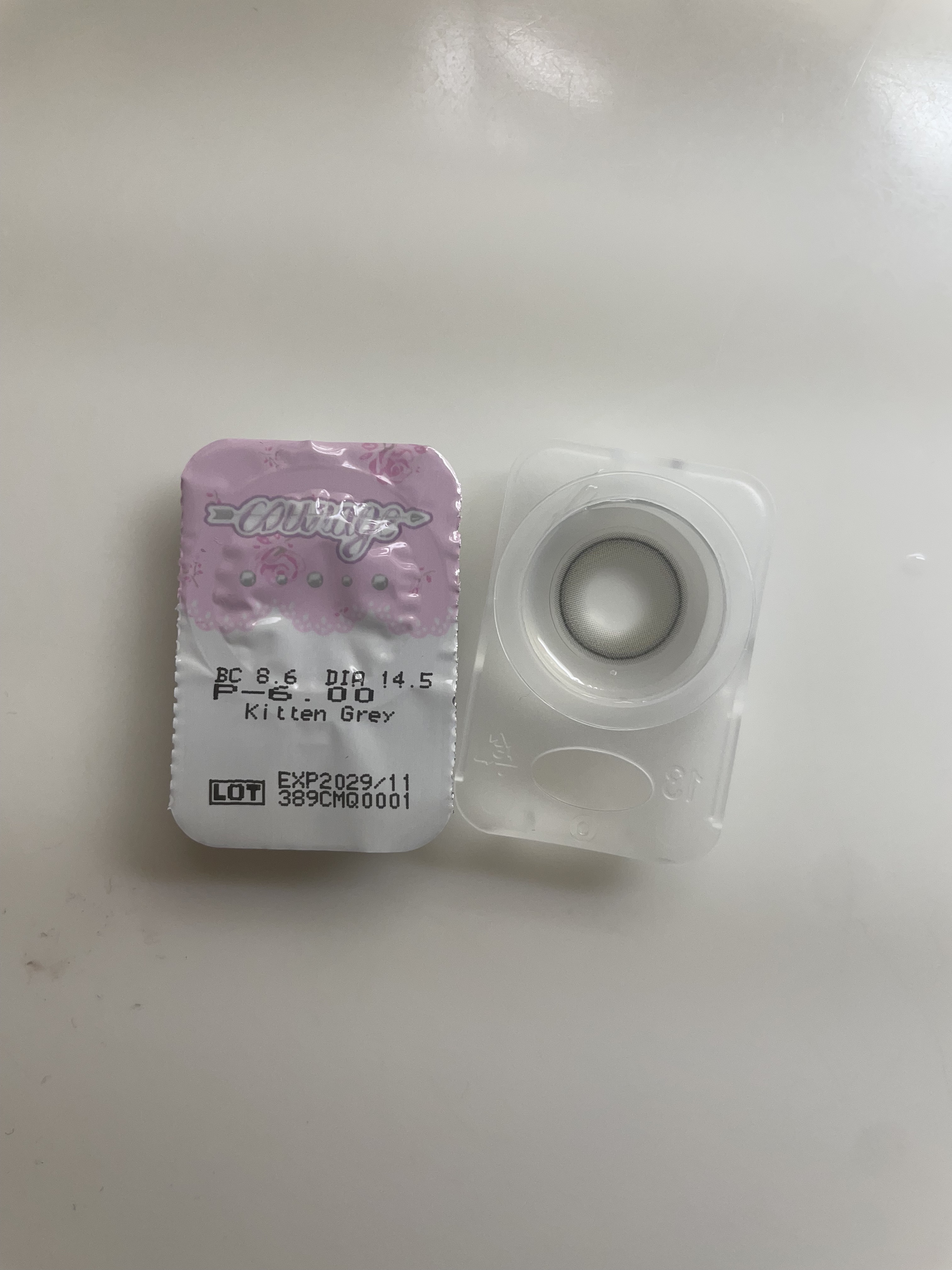 courage 1day Kitten Grey-キトゥン グレー-/courage/ワンデー（１DAY）カラコンを使ったクチコミ（1枚目）