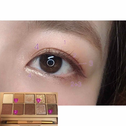 プロ アイ パレット/CLIO/アイシャドウパレットを使ったクチコミ(4枚目)