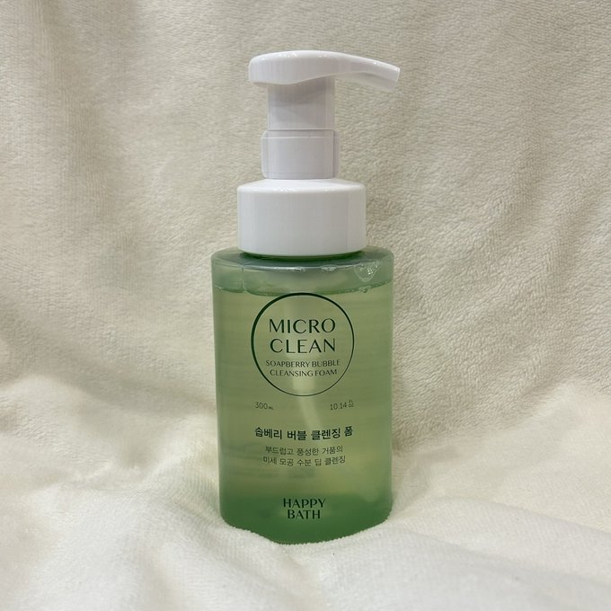 HAPPY BATH マイクロクリーン ソープベリーバブルクレンジングフォーム
