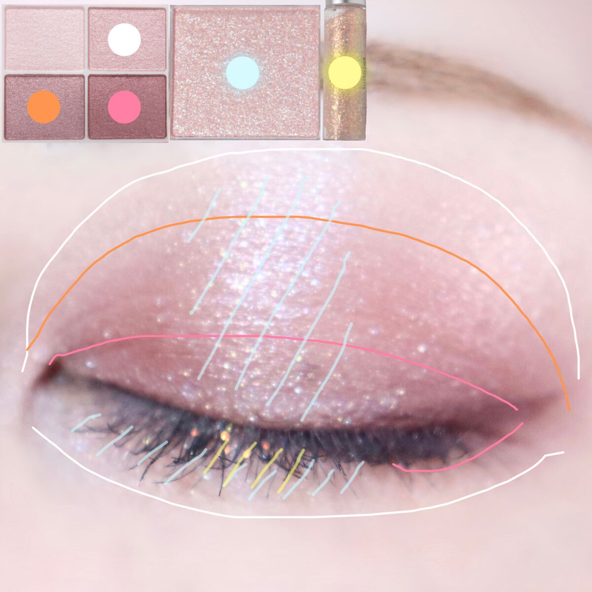 シルキースフレアイズ/キャンメイク/アイシャドウパレットを使ったクチコミ(5枚目)