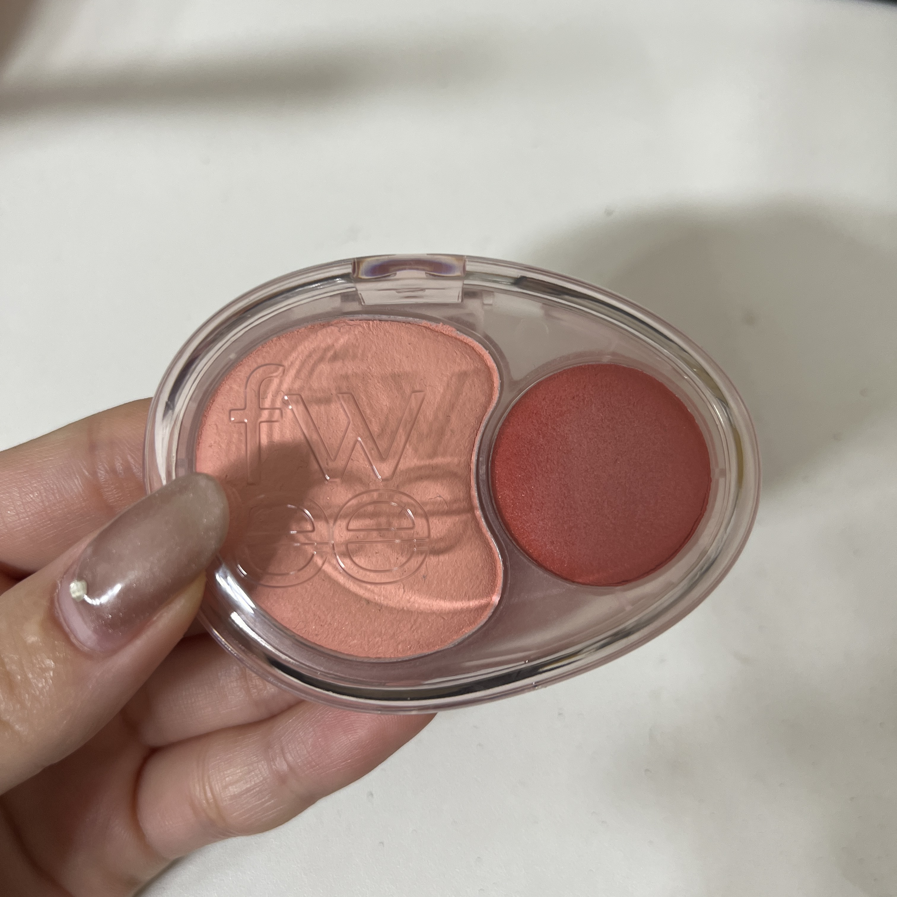 デュアルチークメロウ/fwee/ジェル・クリームチークを使ったクチコミ（1枚目）