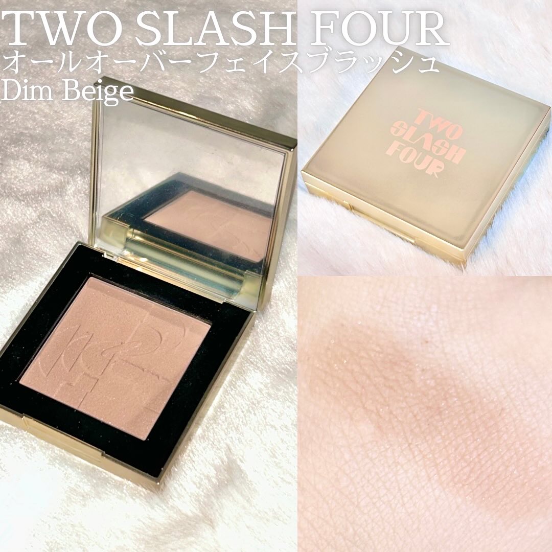 オールオーバーフェイスブラッシュ/TWO SLASH FOUR/パウダーチークを使ったクチコミ（2枚目）