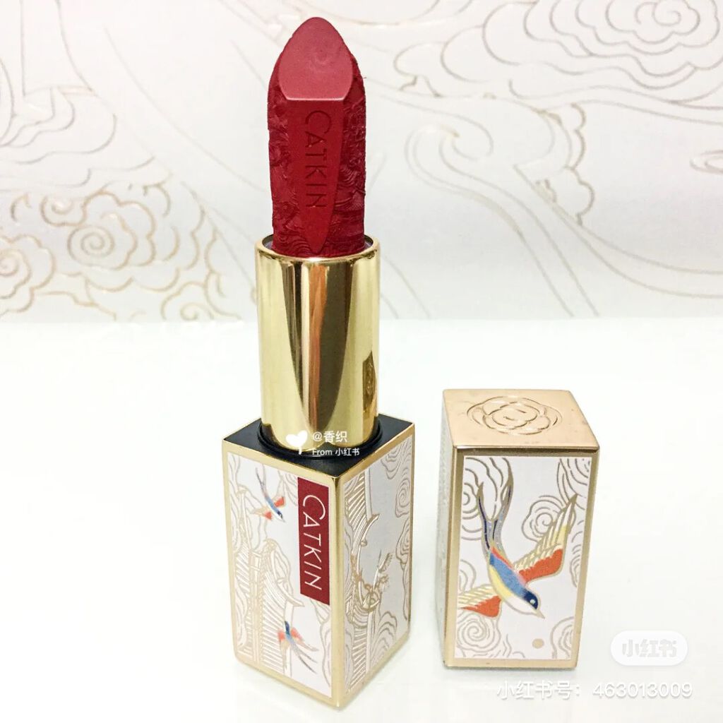 Dreamworld Carving Lipstick/CATKIN/口紅を使ったクチコミ（3枚目）