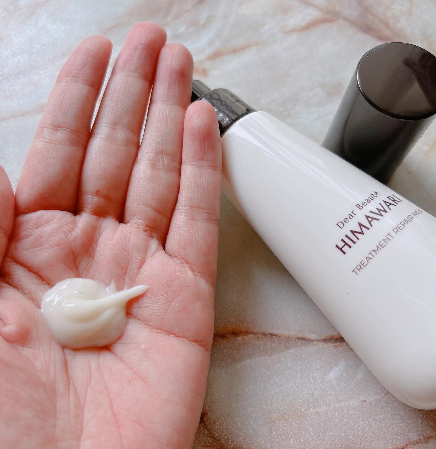 トリートメントリペアミルク/ディアボーテ/ヘアミルクを使ったクチコミ（3枚目）