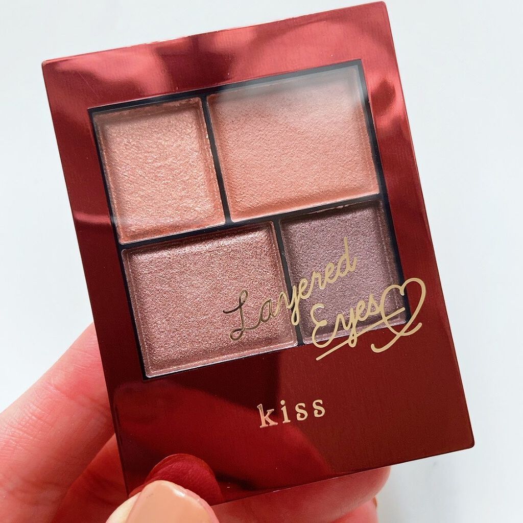 レイヤードアイズX/KiSS/アイシャドウパレットを使ったクチコミ(5枚目)