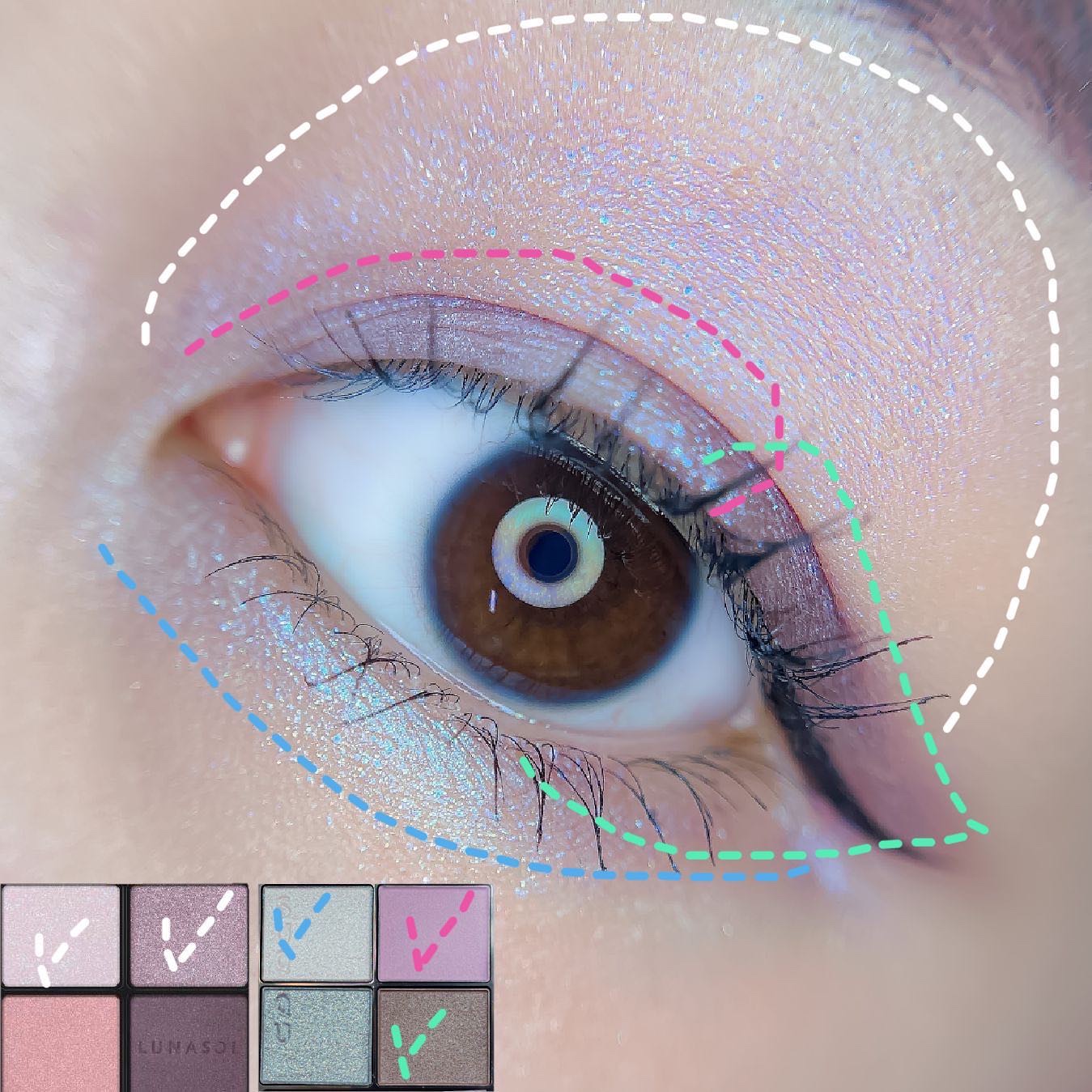 アイカラーレーション/LUNASOL/アイシャドウパレットを使ったクチコミ（2枚目）