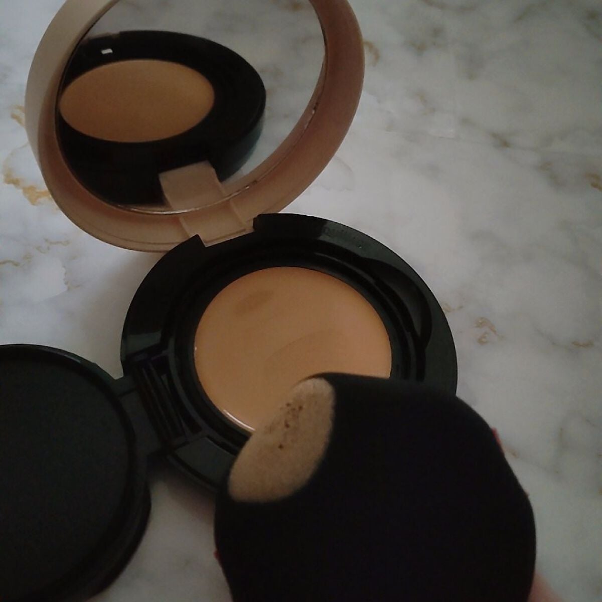 ドラマティッククッションジェリー/マキアージュ/クッションファンデーションを使ったクチコミ(4枚目)