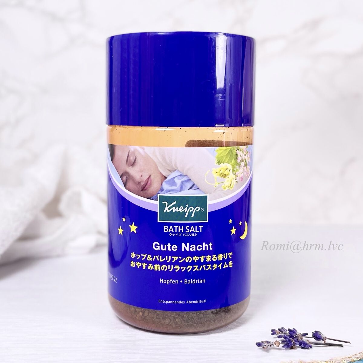 クナイプ グーテナハト バスソルト ホップ＆バレリアンの香り 850g【旧】/クナイプ/無機塩系入浴剤を使ったクチコミ（1枚目）