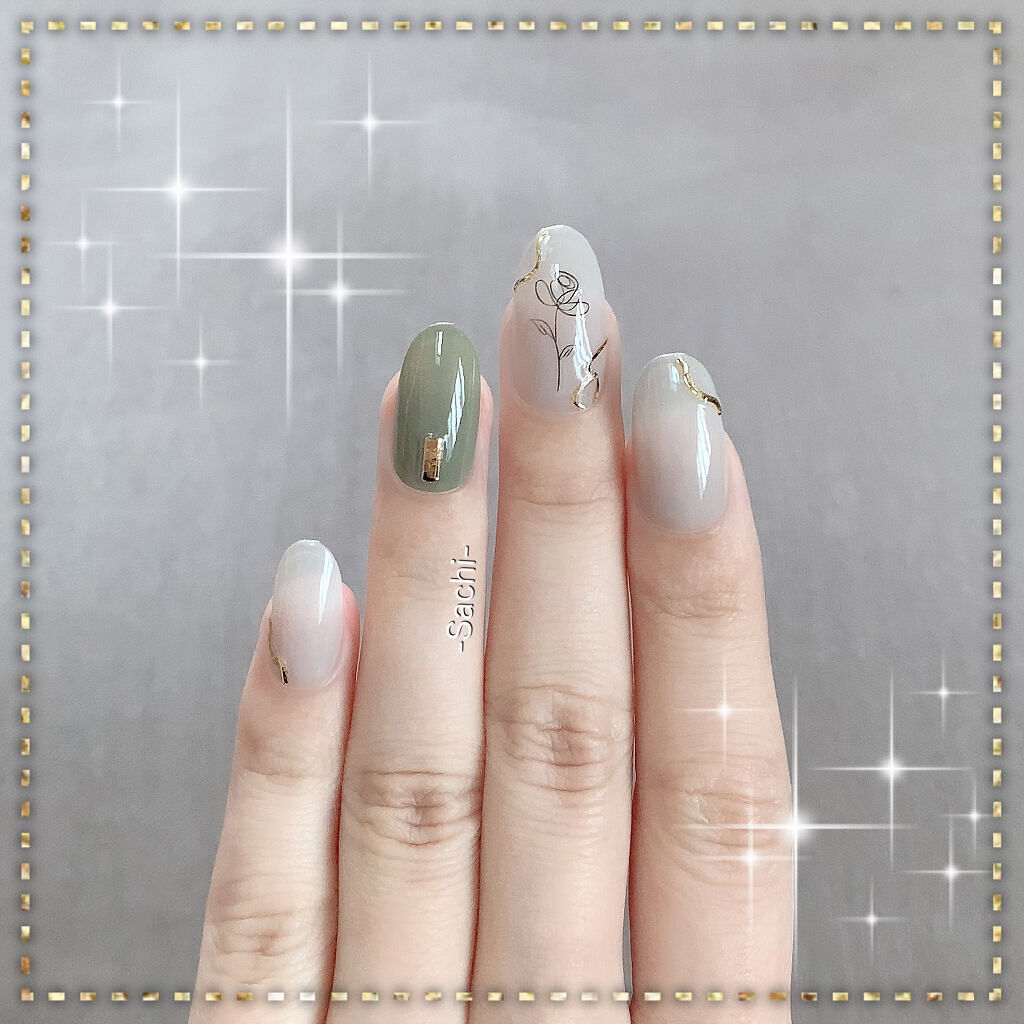 ネイルシール/セリア/ネイルシールを使ったクチコミ（2枚目）